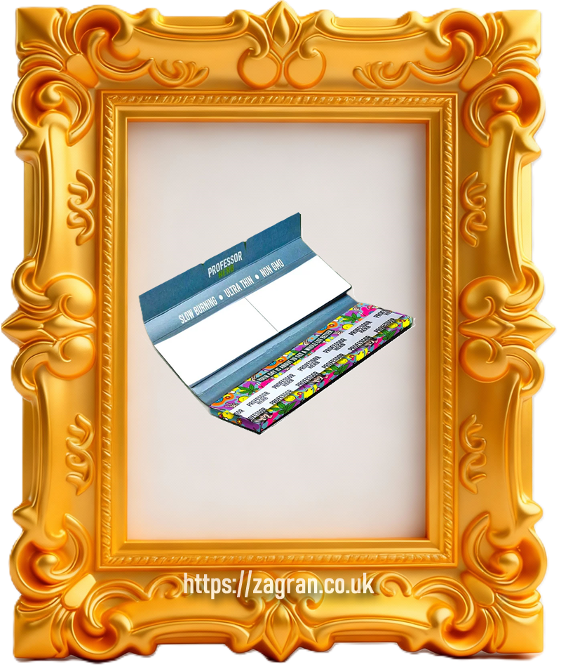 These king size rolling papers are crafted for the connoisseur using premium, ultra thin rice paper designed to provide a smooth and slow burn that enhances the rich terpene flavours of the herb. These vegan and non GMO papers come in a convenient format with 33 papers and tips per pack, and are supplied in full display boxes containing 32 packs. They serve as the perfect pairing for the Professor Herb activated carbon filters.